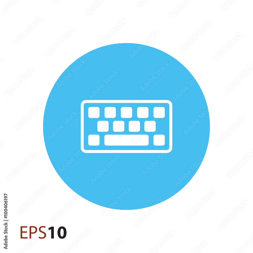 Fototapete computer keyboard icon for web and mobile