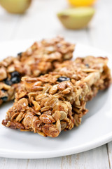 Granola bars, close up view