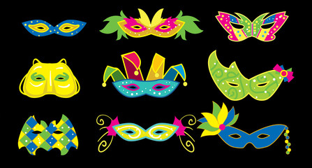 Mardi Gras Vector Illustration.