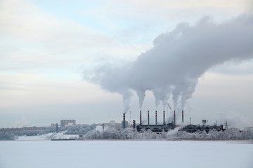 winter industrial landscape