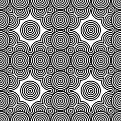 Design seamless monochrome geometric pattern