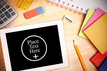 Composite image of place text here