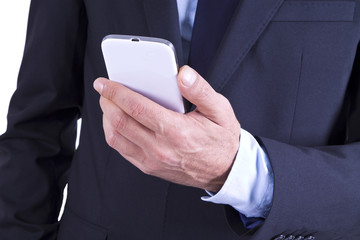 businessman with mobile