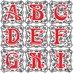 set vintage letter part 1