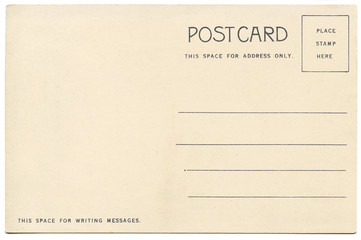 Back of vintage blank postcard © suradeach seatang
