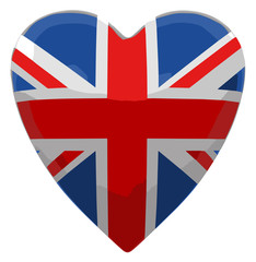 Heart with UK flag