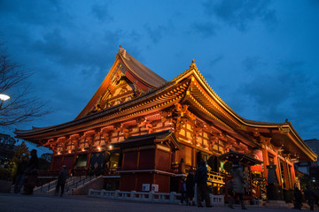 Naklejka premium view of the Asakusa temple in Tokyo, Japan