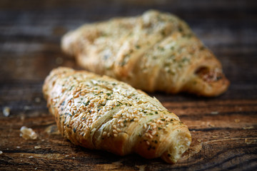 Cheese and ham pastry