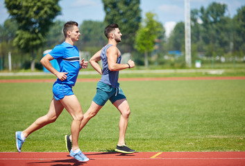 Runners on track