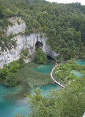 Fototapeta na wymiar Plitvice à Croatie