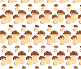 Mushrooms pattern design. Vector