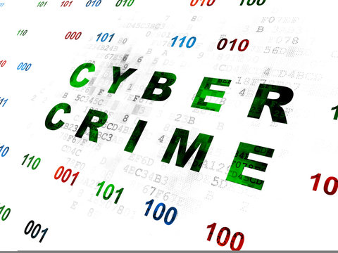 Protection concept: Cyber Crime on Digital background