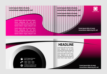 Set of presentation of flyer leaflet design
