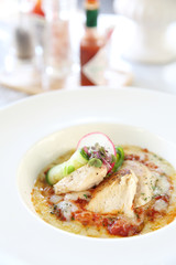 Ravioli white sauce