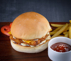 yummy fish  hamberger