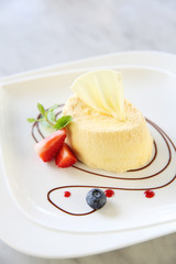 cheese cake with fruits