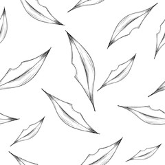 Vector seamless pattern with abstract lips.
