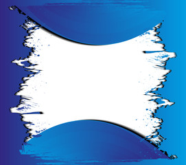 Blue ripped paper background overlap dimension vector illustration message board for text and message design modern website
