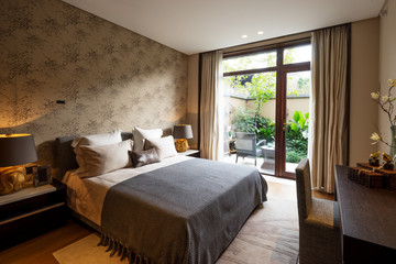 interior of modern bedroom