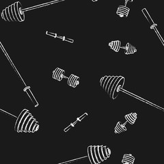 Seamless sports background, vector illustration.