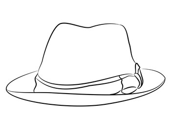 Cappello classico da uomo stilizzato