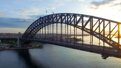 Fototapeta na wymiar Aerial view of Sydney Harbour and Kirribilli