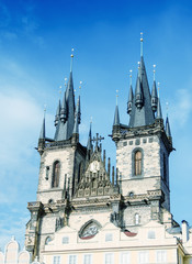 Fototapeta na wymiar Prague, Czech Republic. Medieval city skyline