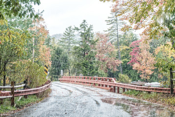 Heavy rain on New England foliage scenario