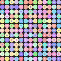 Seamless colorful dots pattern