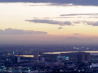 Fototapeta na wymiar Sunset in Manila, Philippines