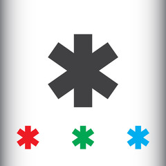 Obraz premium Medical symbol of the Emergency icon