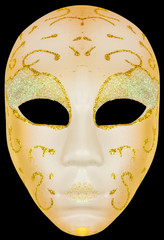  masque Arlequin, carnaval de Venise, fond noir 