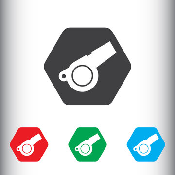 Whistle icon for web and mobile