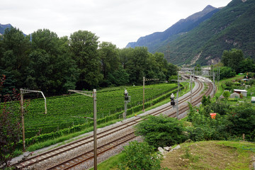 Railway in valley
