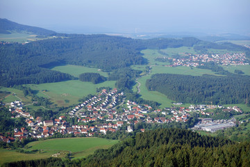 Valley and town