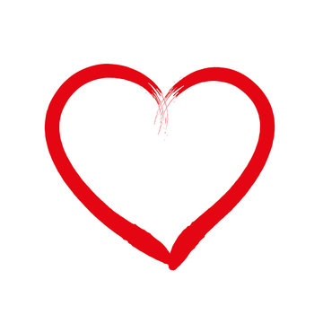 Heart drawing love valentine