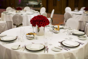 Beautiful holiday table setting