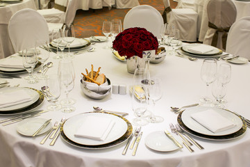 Beautiful holiday table setting