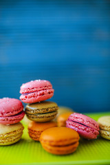 Macaroons - colored almond cookies