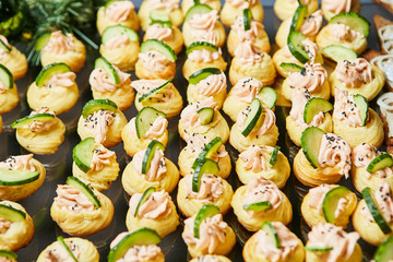 appetizers at a banquet