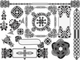 Set of elements of design