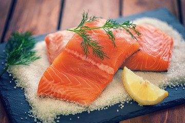 Fresh Raw Salmon Fillet