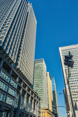 東京丸の内オフィス街風景