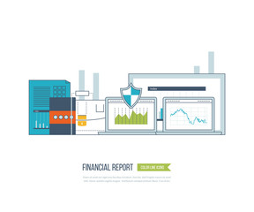 Business analysis, financial report and strategy. 