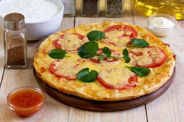 Homemade Pizza Margarita