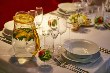 Beautiful holiday table setting