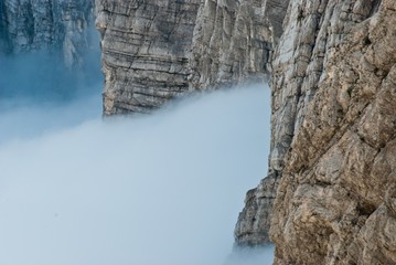 Inversion rocks. Julian Alps.