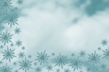 Blue Snowflake Background