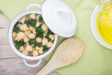 chickpeas with spinach
