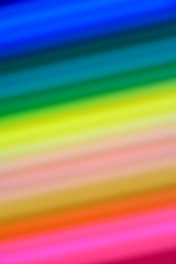 Blur of Part of Colorful Pencils / Colorful Background